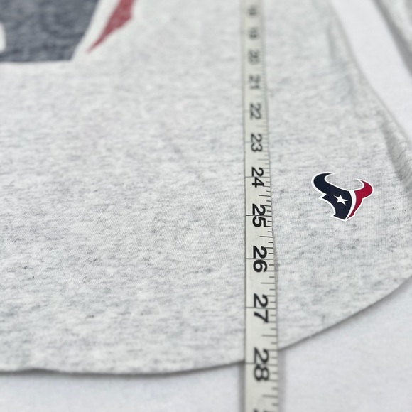 NFL Juniors White Houston Texans Team‎ Leader V-Neck Long Sleeve T-Shirt Size M - Picture 11 of 12